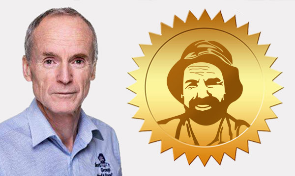 Jim Penman with gold seal