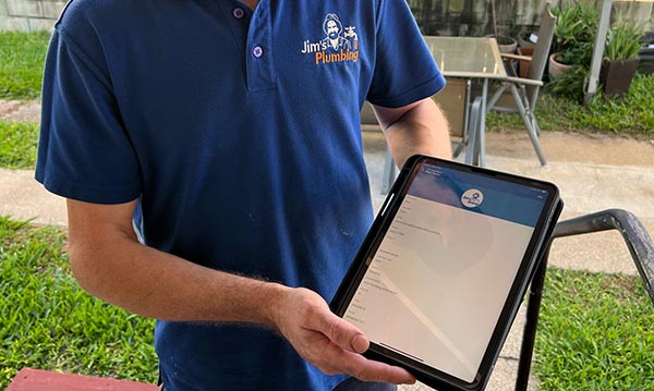 Invoice on iPad