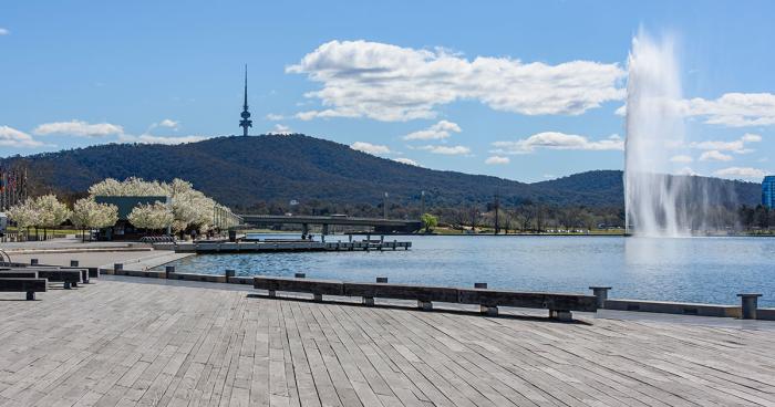 Lake Burley Griffin in Canberra