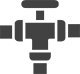 Gas fitting pipe icon