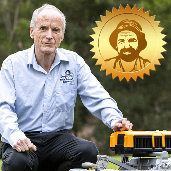 Jim Penman with gold customer satisfaction seal